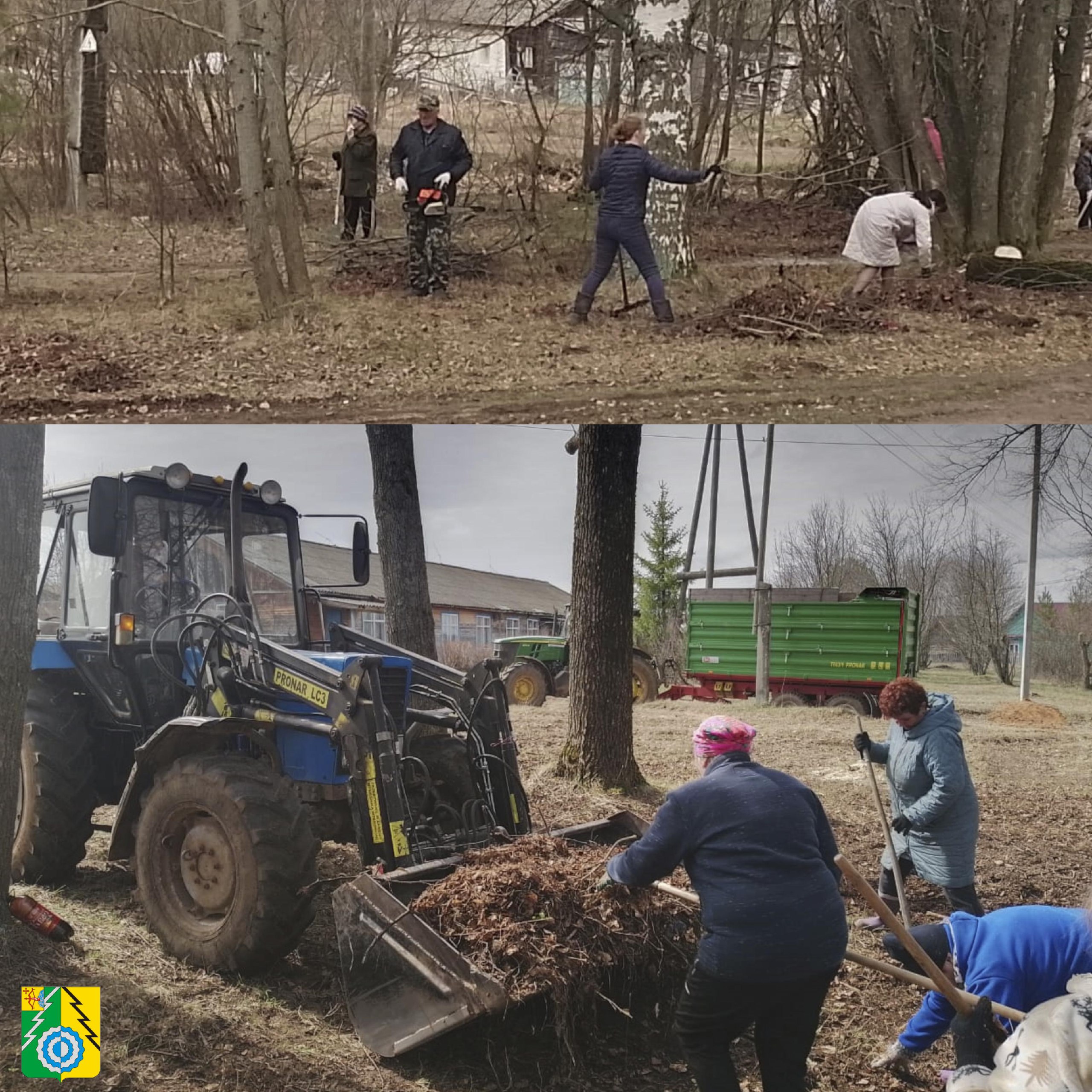 Сегодня состоялся Всеполомский субботник на липовой аллее.